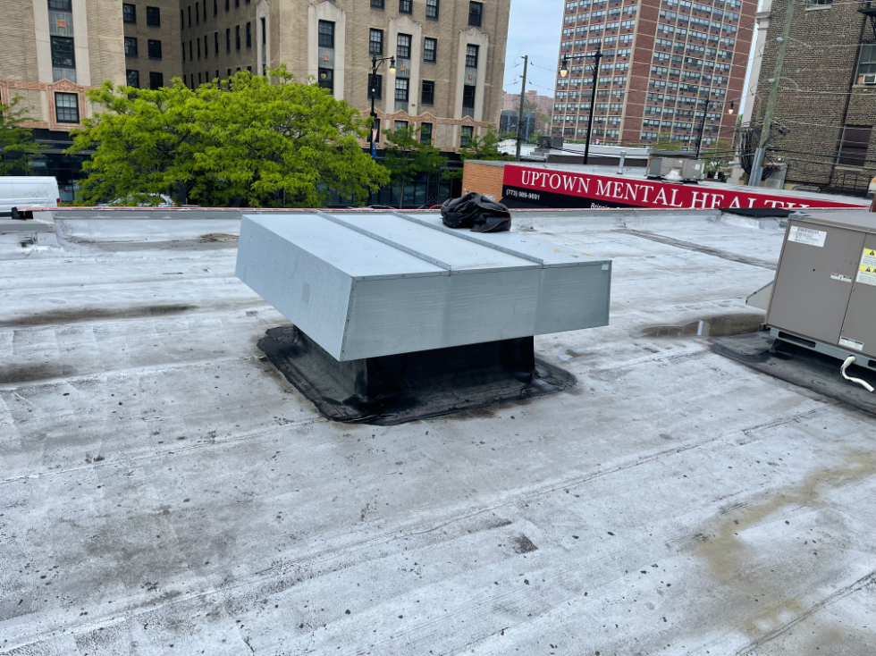 Modified Bitumen Repair to Curbs for Ventilation and HVAC Units