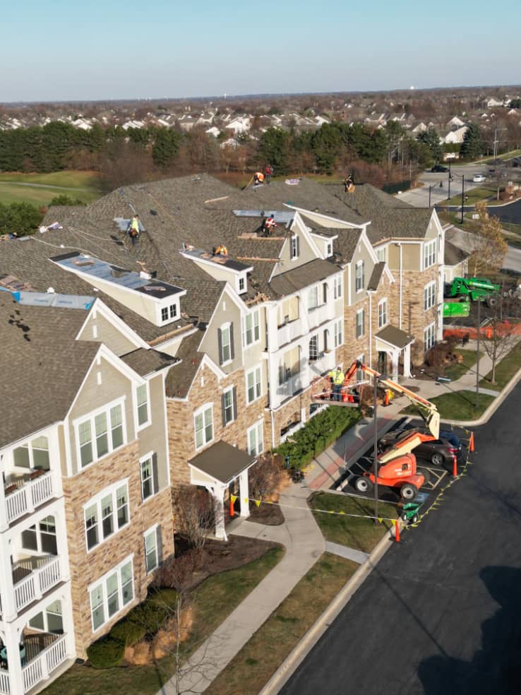 Apartment Complex Storm Restoration in Naperville, IL