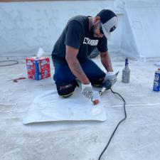 TPO Repair on a Flat Roof in Chicago, IL 1